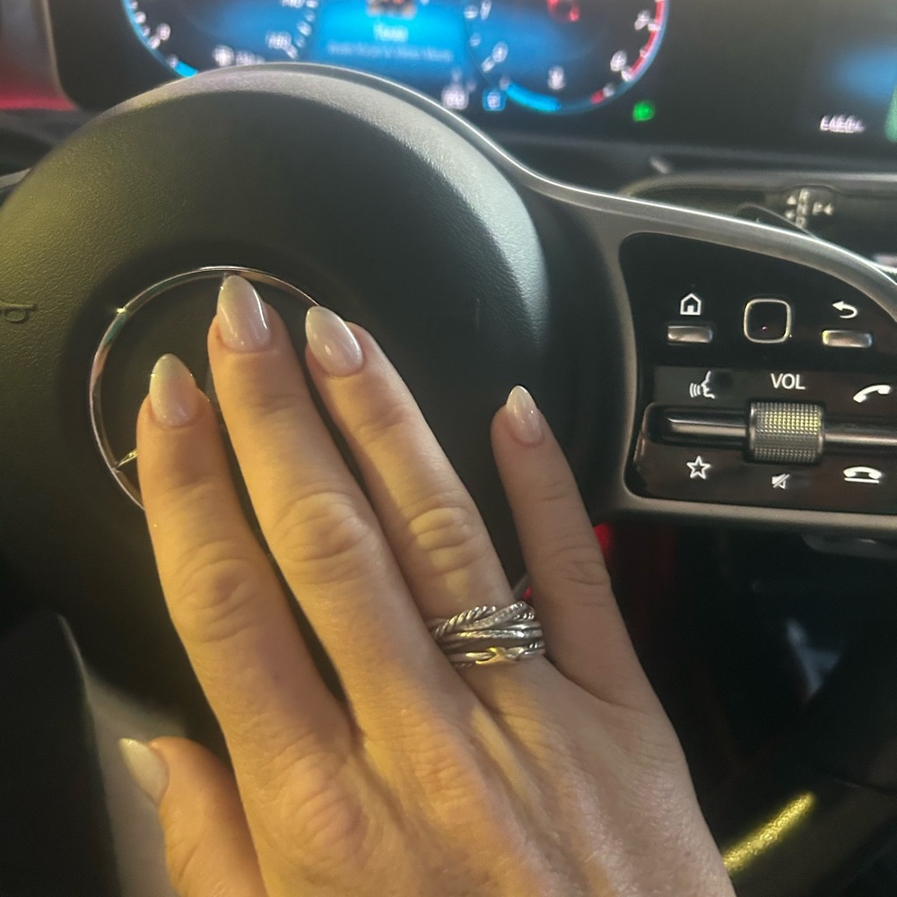 David Yurman Silver Twisted Rope Ring - Picture 3 of 4